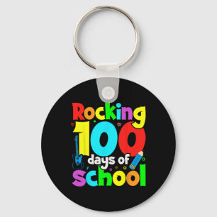 Rocking 100 Days Of School Music Teachers And Stud Keychain