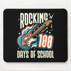 Rocking 100 Days Of School Retro 100th Day Of Scho Mouse Pad