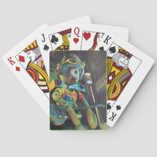 Rocking Alien Classic Playing Cards
