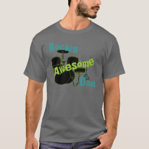 Rocking Awesome Dad T-Shirt