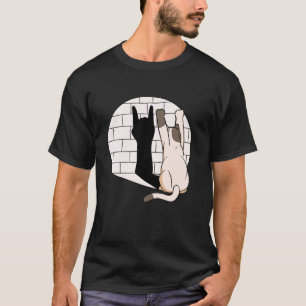 rocking cat showing metal fist rockin kitten T-Shirt