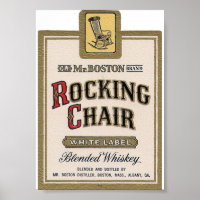 Rocking Chair Blended Whiskey Vintage Cover Ad