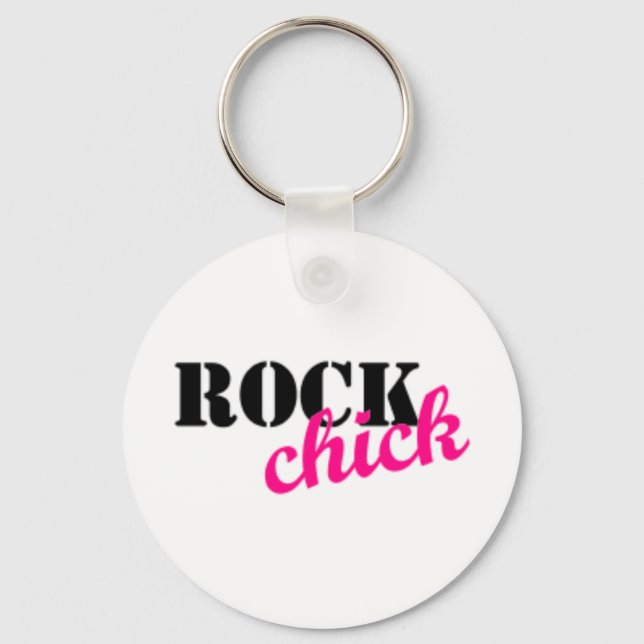 Rocking Chick Keychain (Front)