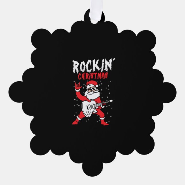 rocking christmas gift ornament card (Front)