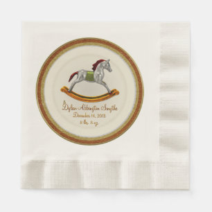 Rocking Horse Baby (Personalized) Napkin