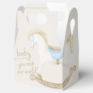 Rocking Horse Baby Shower Favor Box
