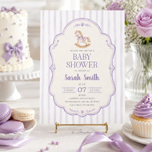 Rocking Horse Baby Shower Invitation