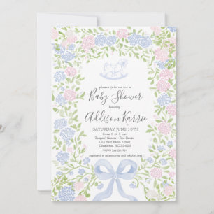 Rocking horse baby shower invitation