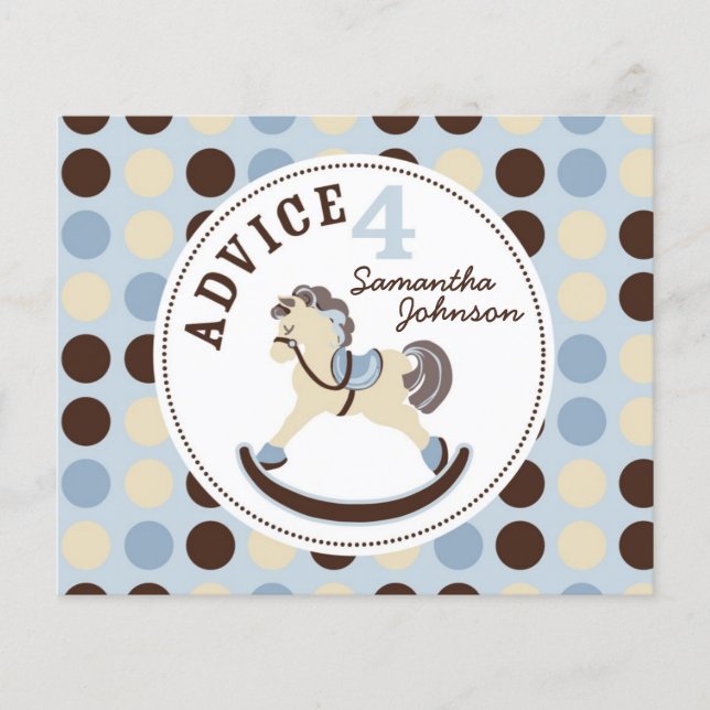 Rocking Horse Boy Advice Card (Front)