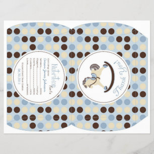 Rocking Horse Boy Puff Box Template A Flyer