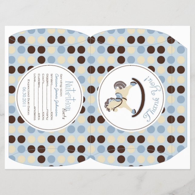 Rocking Horse Boy Puff Box Template A Flyer (Front)