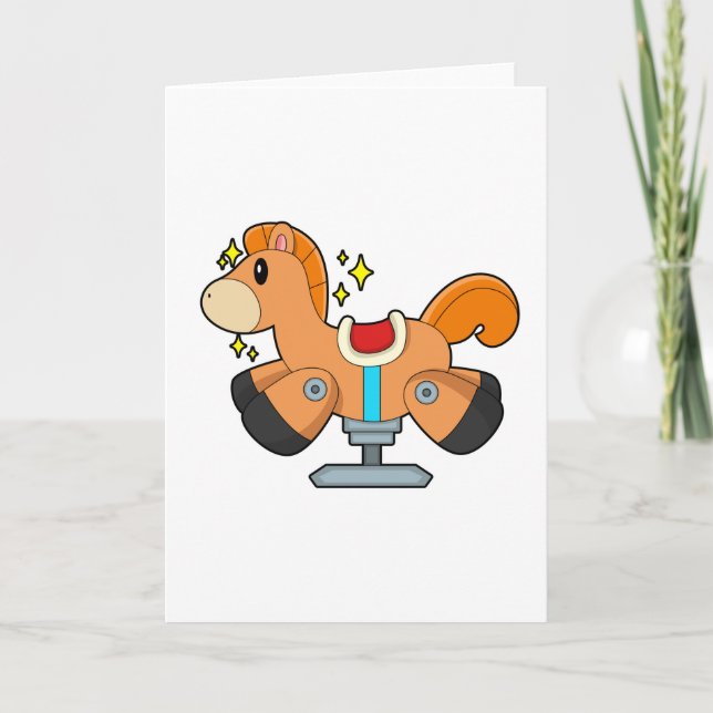 Rocking horse card (Front)