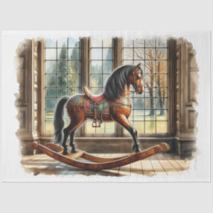 Rocking Horse Decoupage Tissue Paper