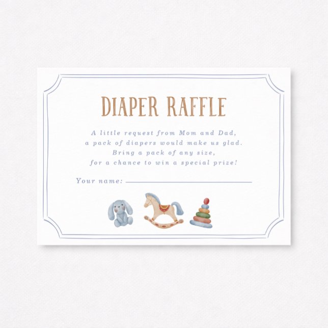 Rocking Horse Diaper Raffle Invitation (Creator Uploaded)