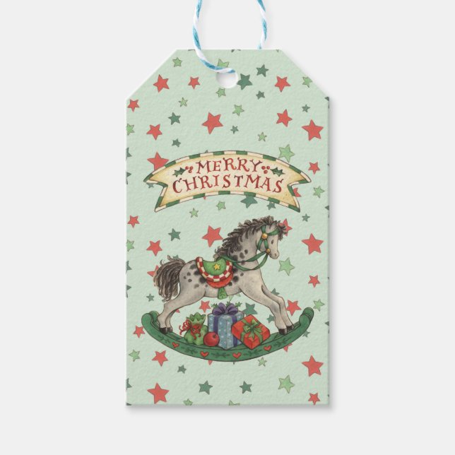 Rocking Horse Gift Tags (Front)