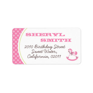 Rocking Horse Girl AddressLabel Label