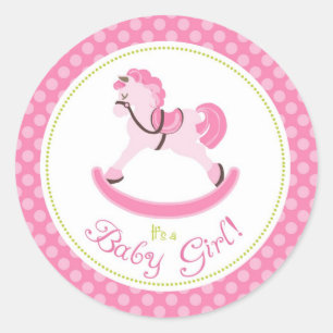 Rocking Horse Girl Sticker