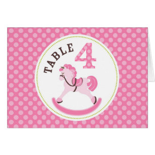 Rocking Horse Girl Table Card 4