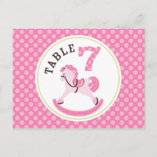 Rocking Horse Girl Table Postcard 7