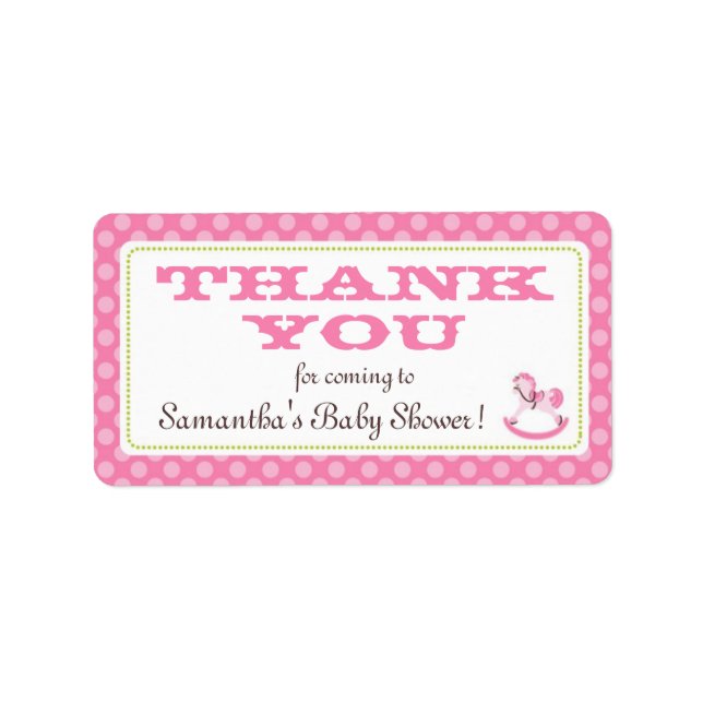 Rocking Horse Girl TY Label (Front)