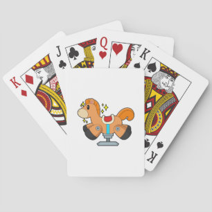 Rocking horse playing cards