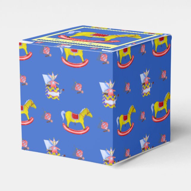 Rocking Horse - Traditional Toys (Primary Colours) Favor Box (Front Side)