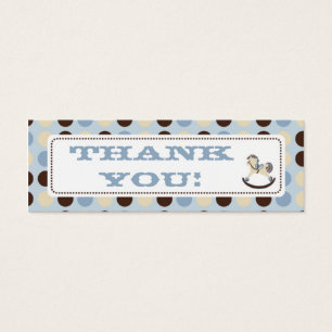 Rocking Horse TY Skinny Gift Tag 2