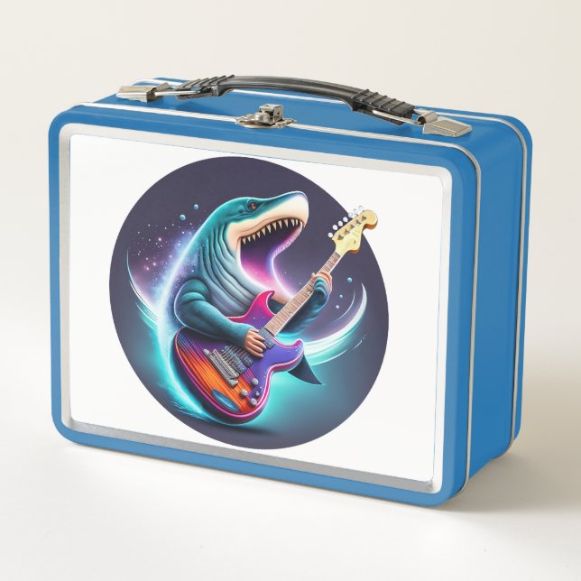 Rocking Megalodon Metal Lunchbox (Front)