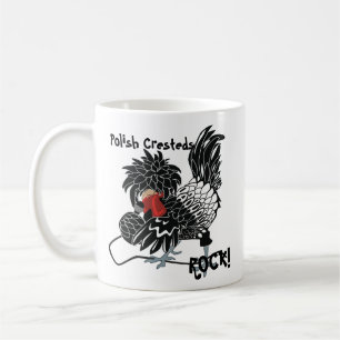 Rocking Polish Crested Chicken Coffee Mug