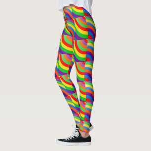 ROCKING RAINBOW SOCK SMALL PATTERNS LEGGINGS
