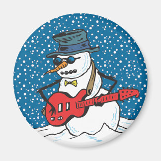 Rocking Snowman Magnet