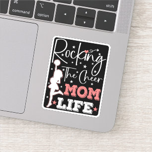Rocking The Cheer Mom Life Funny Cheerleader Funny