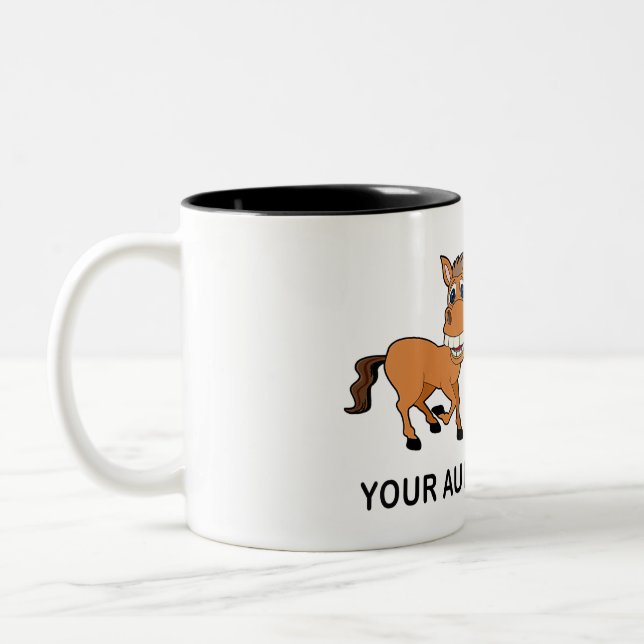 Rocking The Dog Mom Aunt Life Gift For Auntie Two-Tone Coffee Mug (Left)