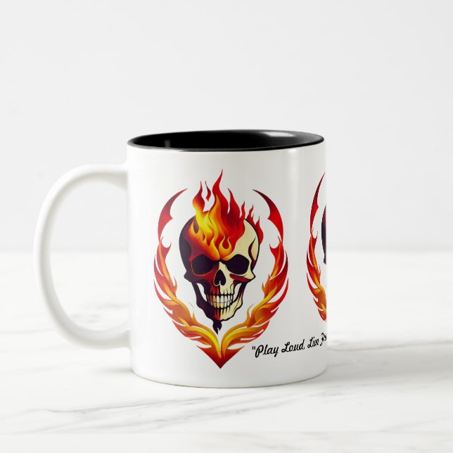 "Rocking The Night" Two-Tone Coffee Mug (Left)