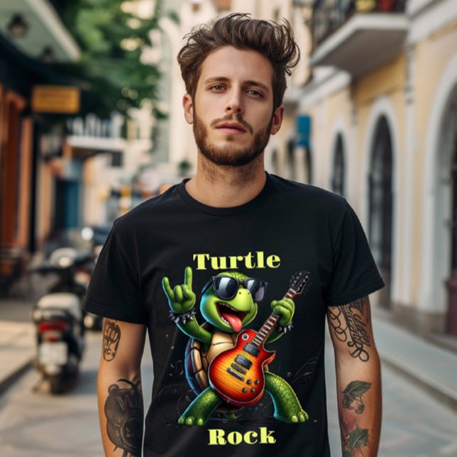 Rocking Turtle Jam Session T-Shirt (Creator Uploaded)