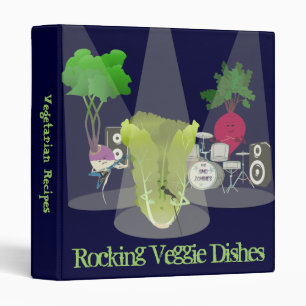 Rocking Veggie Dishes Recipe Binder 1.5 Inch