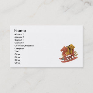 RockingHorseTeddy, Name, Address 1, Address 2, ... Business Card