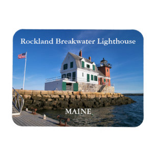 Rockland Breakwater Lighthouse, Maine Photo Magnet