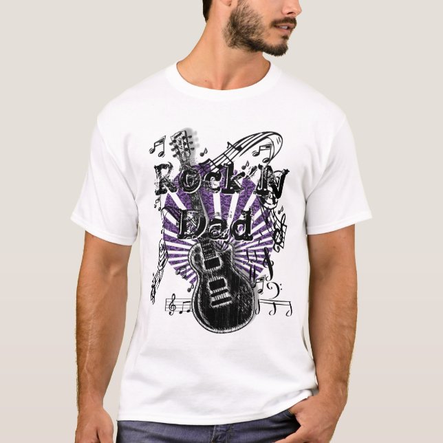 Rock'N Dad T-Shirt -  Gift for Dad (Front)