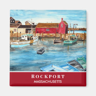 Rockport Harbour Massachusetts New England USA Magnet