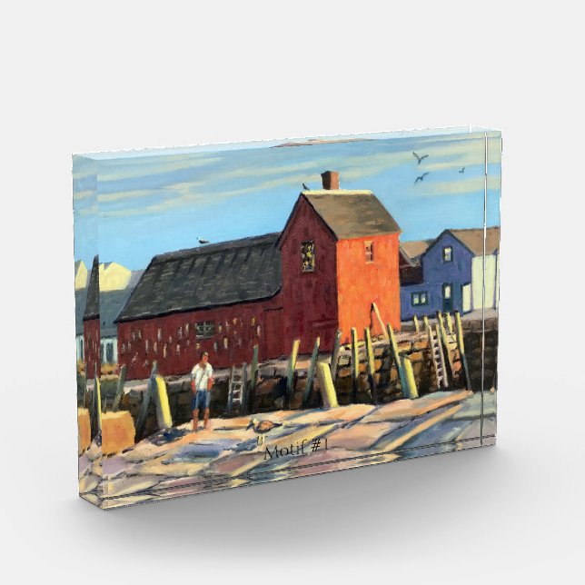 Rockport MA Scenic Motif #1 Fishing Shack   Photo Block (Left)