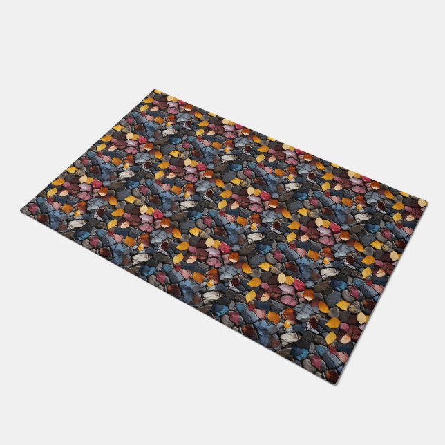Rocks and Leaves Doormat (Angled)