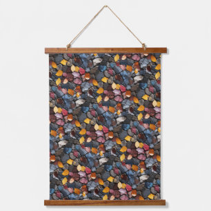 Rocks and Leaves Hanging Tapestry
