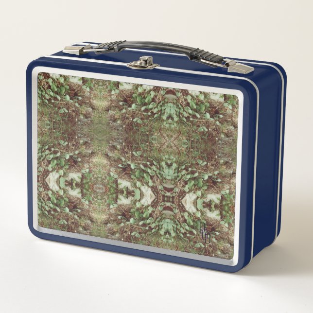 Rocks and Leaves Metal Lunch Box (Front)