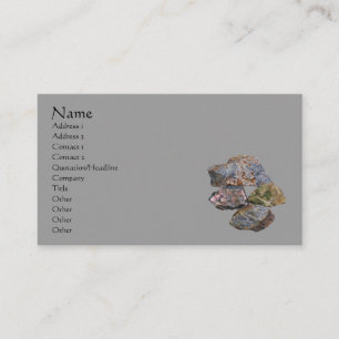 Rocks And Minerals Business Card