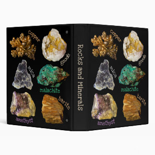 Rocks and Minerals Nature Photography Binder