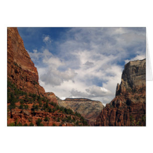 Rocks and Sky Zion National Park Utah Blank Card