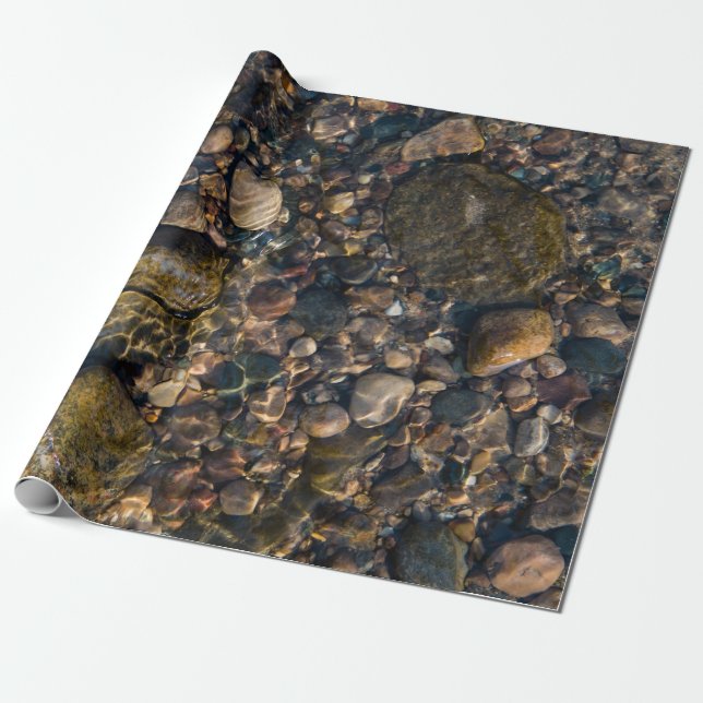 Rocks and Stones in Nature Wrapping Paper (Unrolled)
