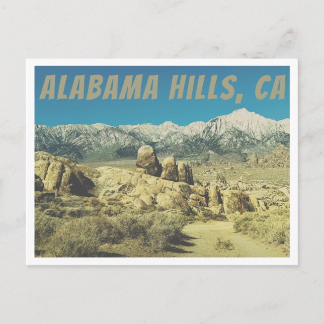 Rocks at Alabama Hills Postcard (Front)