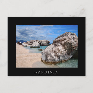 Rocks at Cala Mariolu beach, Sardinia black card